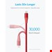  Anker A8452 PowerLine II Plus USB To Lightning Cable 0.9m   کابل تبدیل USB به لایتنینگ انکر مدل A8452 PowerLine II Plus طول 0.9 متر     کابل انکر مدل A8452  
