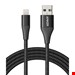   قیمت کابل تبدیل USB به لایتنینگ انکر مدل A8453 PowerLine II Plus طول 1.8 متر    Anker A8453 PowerLine II Plus USB To Lightning Cable 1.8m