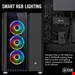  Corsair  680X RGB Black Mid Tower ATX Smart Case