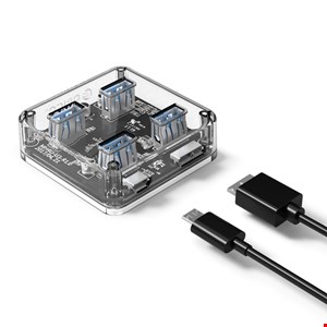 ORICO MH4U-U3 4-Port USB3.0 Transparent HUB